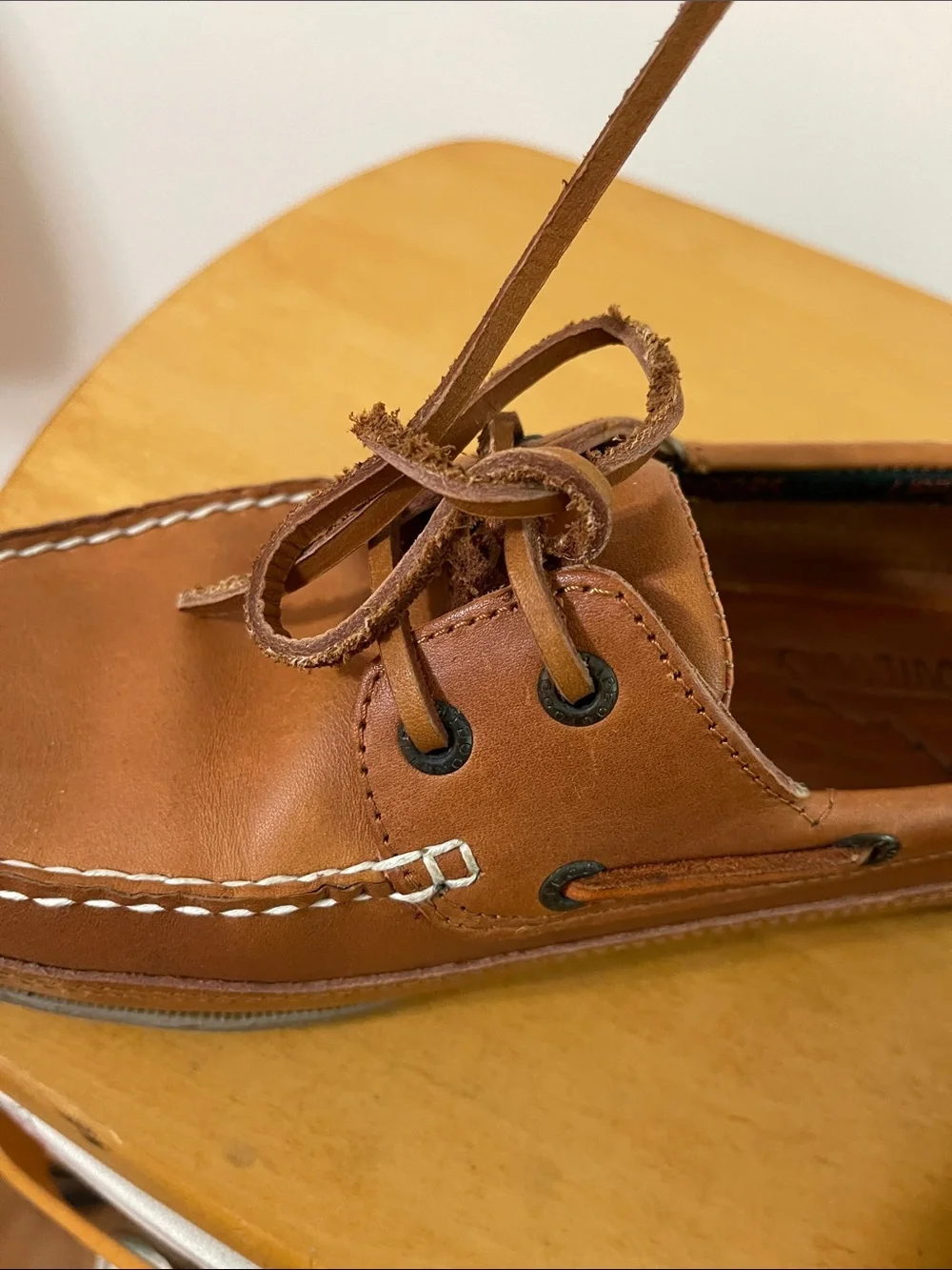 Men's Lifeoutdoors Brown Leather Deck Shoes